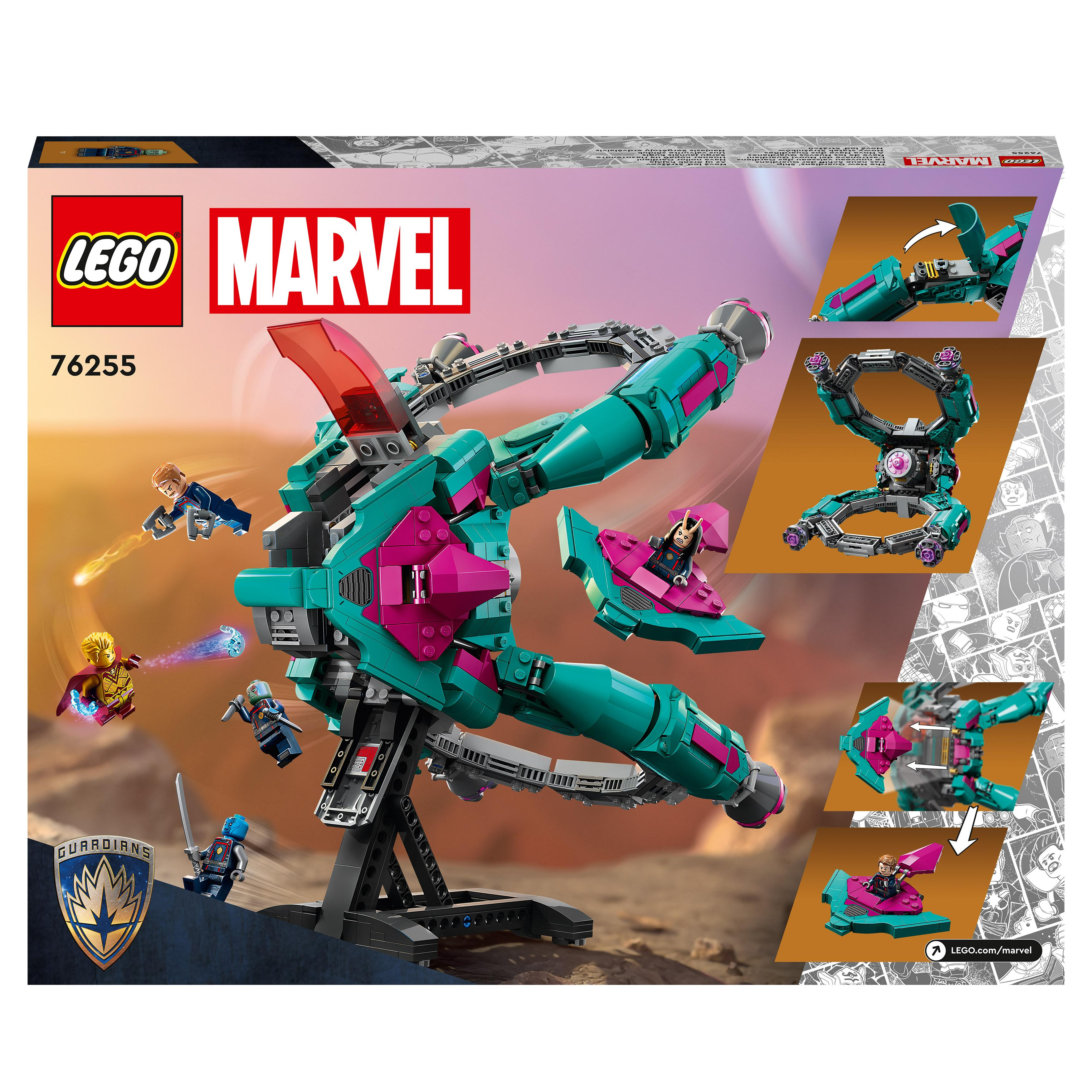 LEGO Marvel 76255 Schiff Bausatz, der neue Guardians Mehrfarbig Das