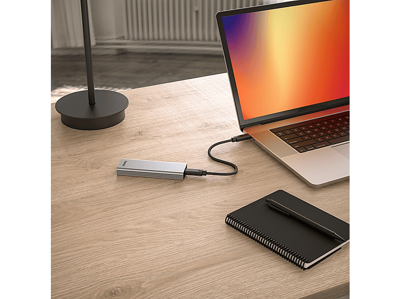 HAMA USB Festplattengehäuse für M.2 SATA & NVMe SSD Schwarz; Festplattengehäuse----Festplattengehäuse — Foto 3 von 3