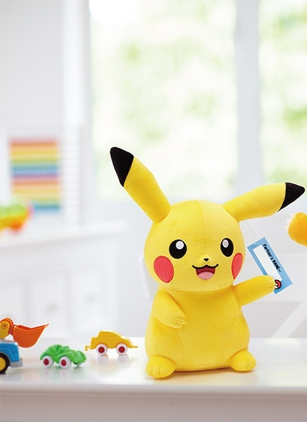 BANPRESTO Pokémon - Pikachu: Hello Partner - Plüschfigur (Gelb/Schwarz/Rot)