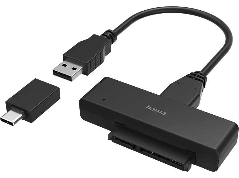 HAMA 200761 - USB-Festplattenadapter (Schwarz)
