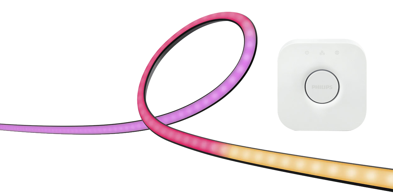 PHILIPS Hue Play Gradient LED szalag + Bridge szett, 24-27 hüvelykes monitorhoz (929003498502)