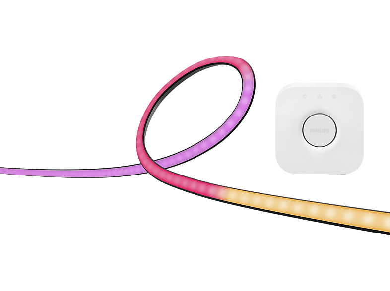 PHILIPS Hue Play Gradient LED szalag + Hue Bridge szett, 32-34 hüvelykes monitorhoz (929003498602)