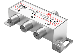 HAMA FIC 3-as SAT elosztó, F csatlakozó, fém ház (205350)