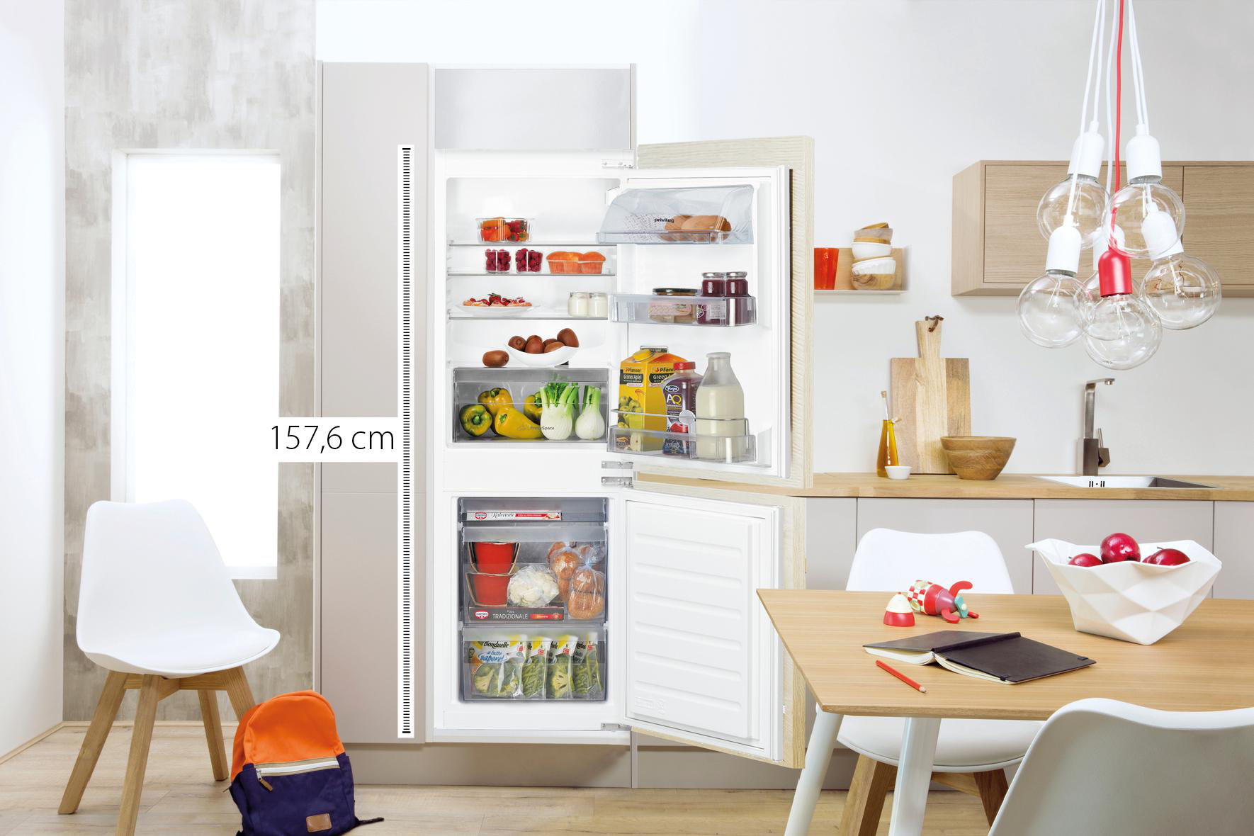 PRIVILEG PCI 16S1 Kühlgefrierkombination (F, 232 l, 1576 mm hoch, Weiß)