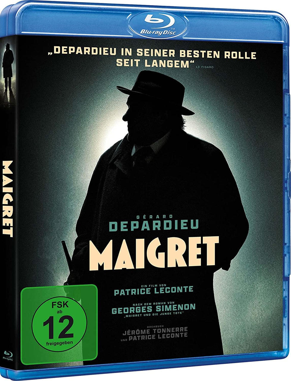Eine DVD-Hülle mit einem Filmplakat eines Mannes in Mantel und Hut.