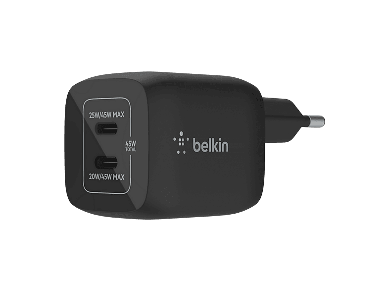 Belkin BoostCharge Pro Chargeur mural double USB-C GaN 45W