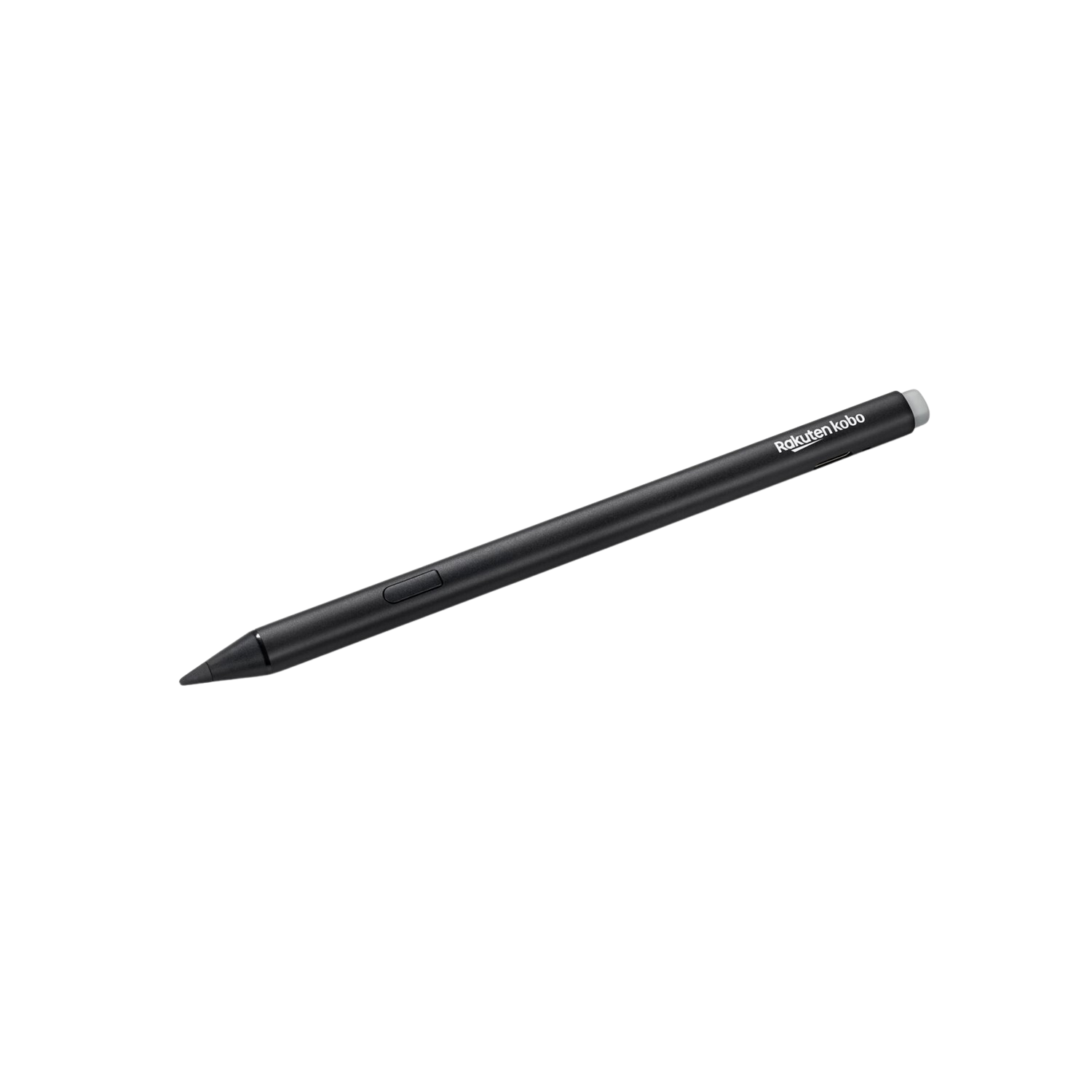 Stylet Rakuten Kobo noir, design élégant, avec le nom de la marque sur le côté.