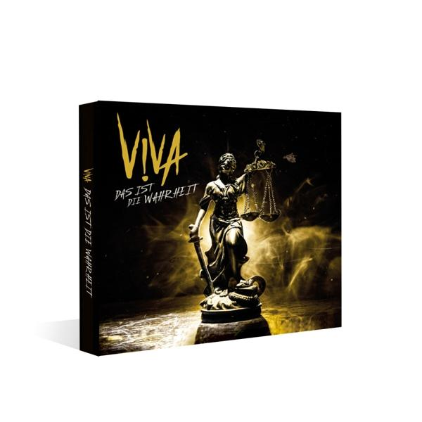 CD-Albumcover mit einer Statue der Justitia. Text: VIVA - Das ist die Wahrheit.