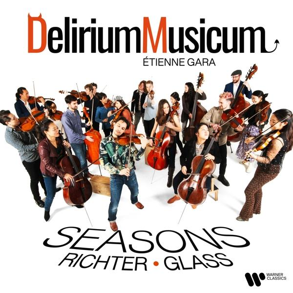 Couverture d'album avec un groupe de musiciens jouant du violon, du violoncelle et de la basse.