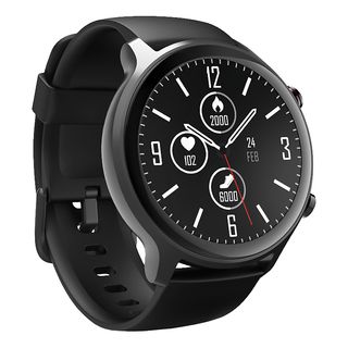 HAMA Fit Watch 6910 - Smartwatch (Armband Länge max./min. 12 cm/9.6 cm, Armband Breite: 2.2 cm, TPU, Schwarz/Dunkelgrau)