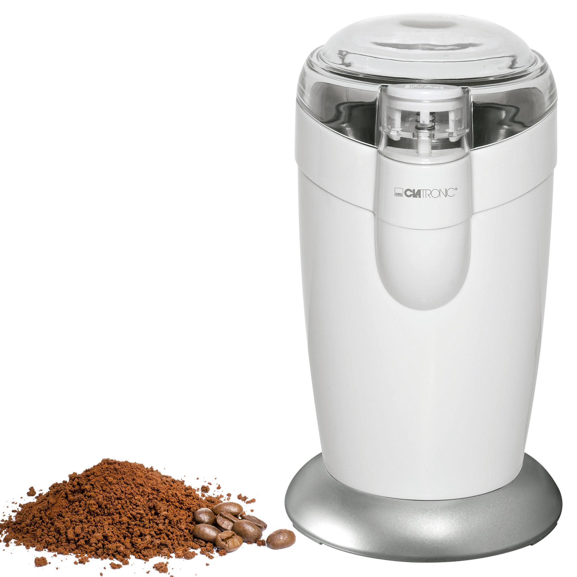 CLATRONIC KSW 3306 Kaffeemühle Weiß 120 Watt, Schlagmahlwerk