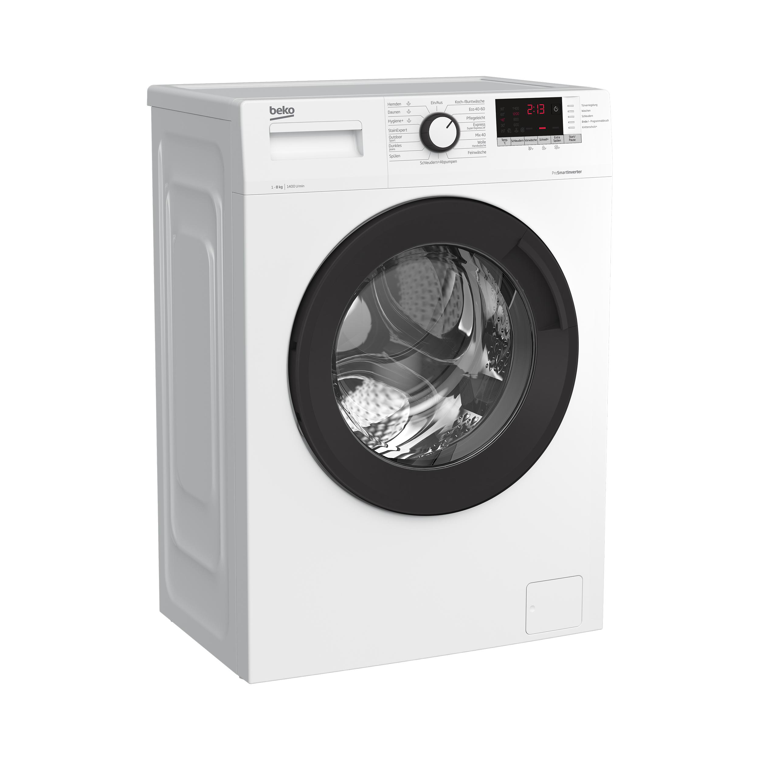 BEKO WLM81434NPSA kg, A) 1400 Waschmaschine U/Min., (8