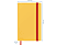 LEITZ COSY Soft touch jegyzetfüzet (A5), meleg sárga, kockás, 80 lap (44540019)