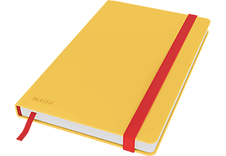 LEITZ COSY Soft touch jegyzetfüzet (A5), meleg sárga, vonalas, 80 lap (44810019)