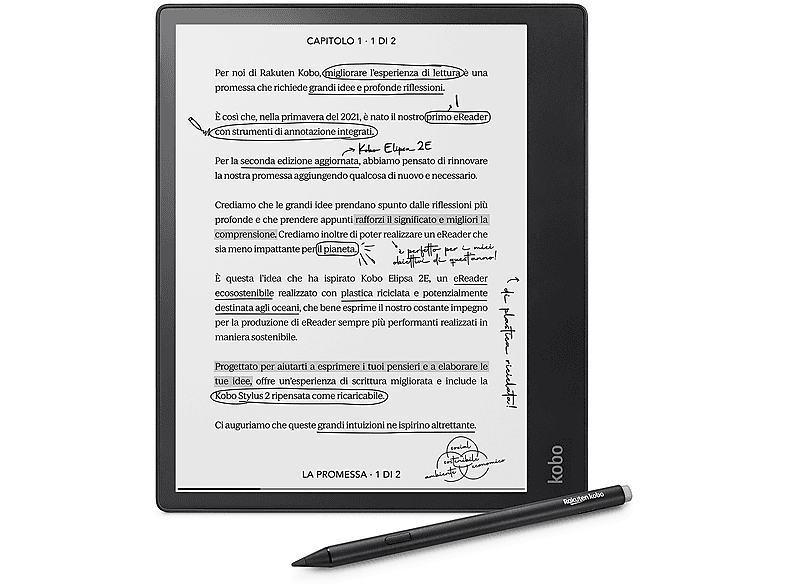 Lettore E-Book Kobo Elipsa 2E