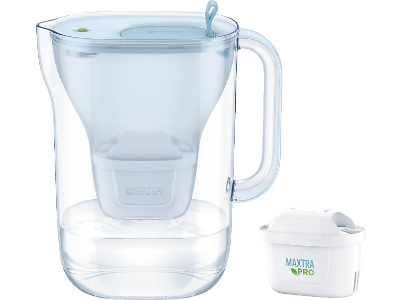 BRITA Style eco inkl. 1 MAXTRA PRO All-in-1 Wasserfilter, Gletscherblau