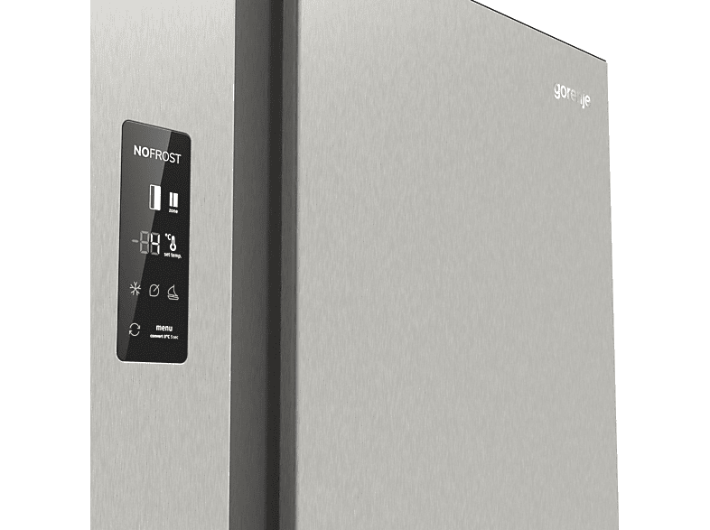 GORENJE NRR9185EAXL Advanced Line Side-by-Side (550 l, E, 1786 mm hoch, Edelstahl)