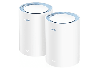 CUDY M1200 kétsávos AC1200 Wi-Fi MESH Router, 2 db-os csomag, fehér, 216286 (M1200 2-Pack)