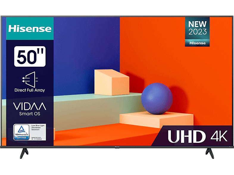 TV DLED 50" | Hisense 50A6K, UHD 4K, Quad Core/MT9602, Smart TV, Dolby ...