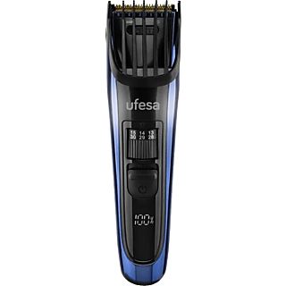 Cortapelos - Ufesa Undercut, 90 min, 2 peines 1 mm a 30 mm, Negro y Azul