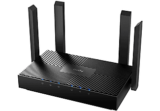 CUDY WR3000 kétsávos AX3000 Wi-Fi 6 MESH Router, Gigabit LAN, fekete (216288)