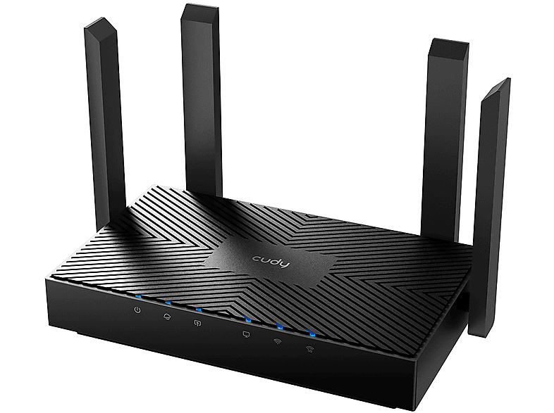 CUDY WR3000 kétsávos AX3000 Wi-Fi 6 MESH Router, Gigabit LAN, fekete (216288)