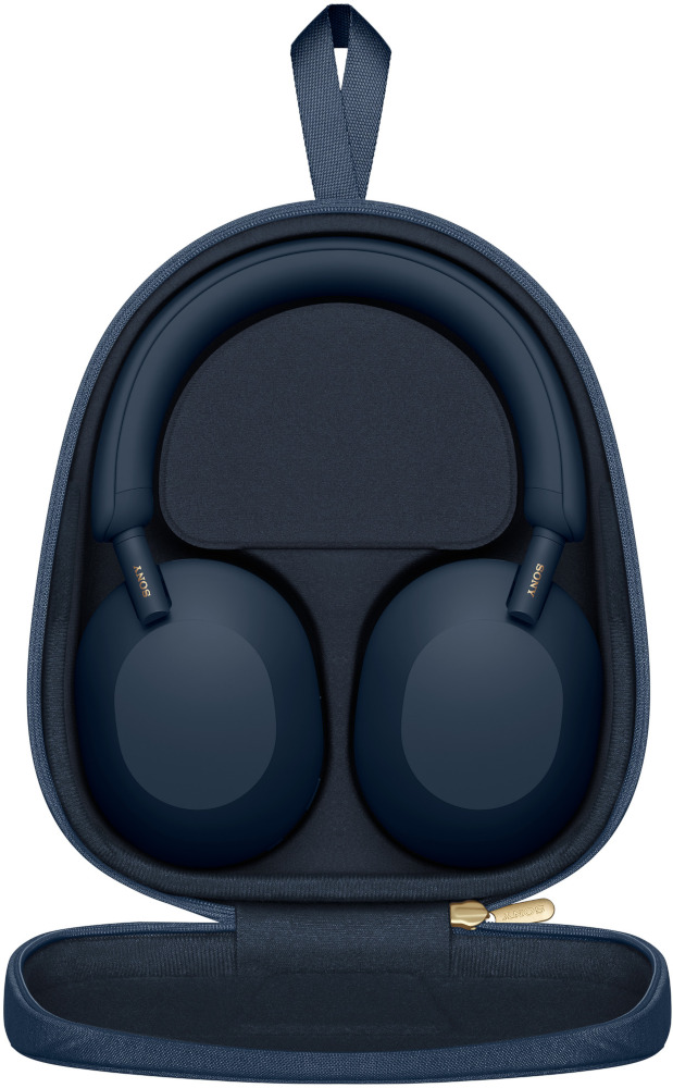 Koptelefoon met draad met Microfoon blauw