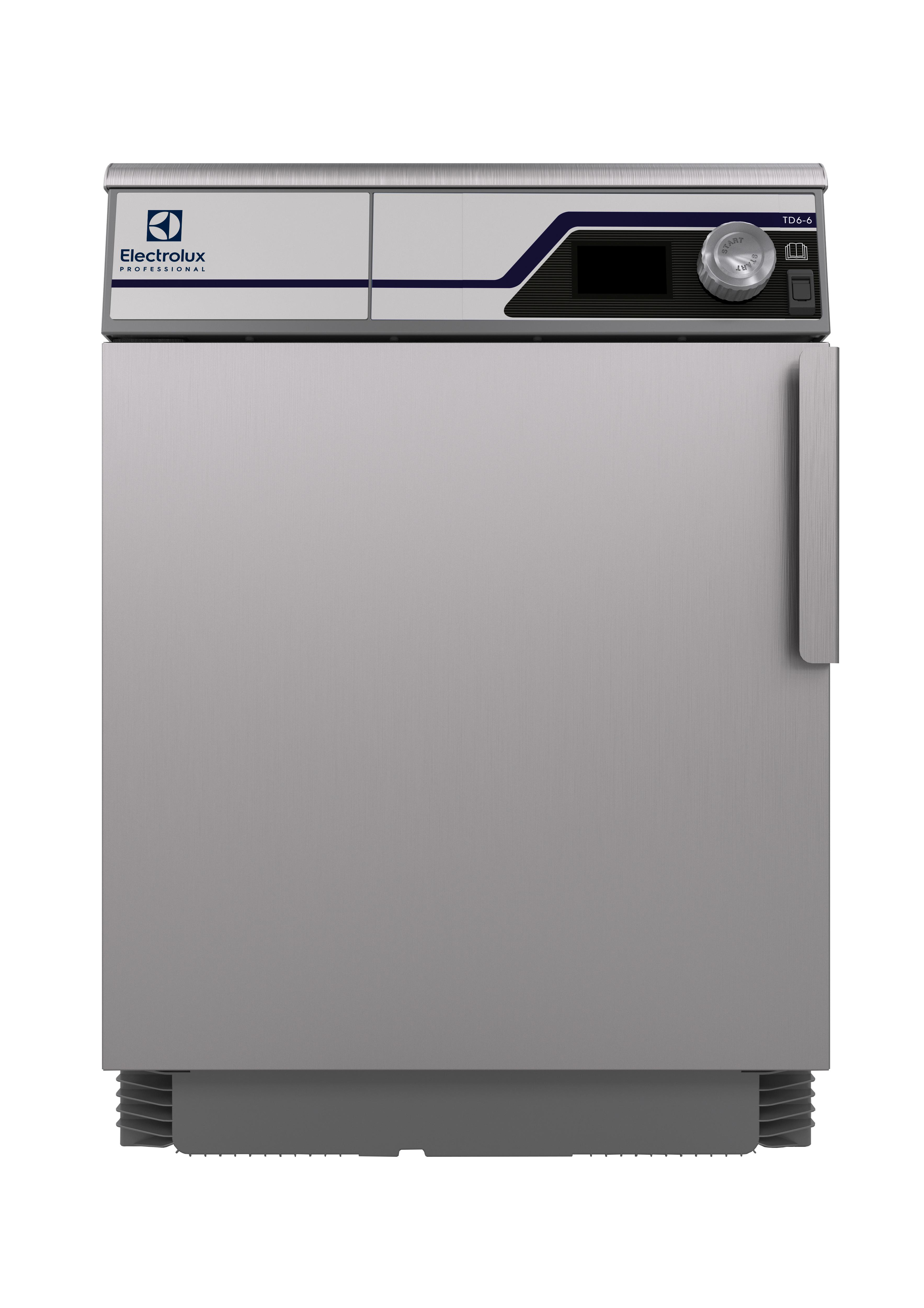 Edelstahl-Gewerbekühlschrank mit digitalem Display und Drehknopf.
