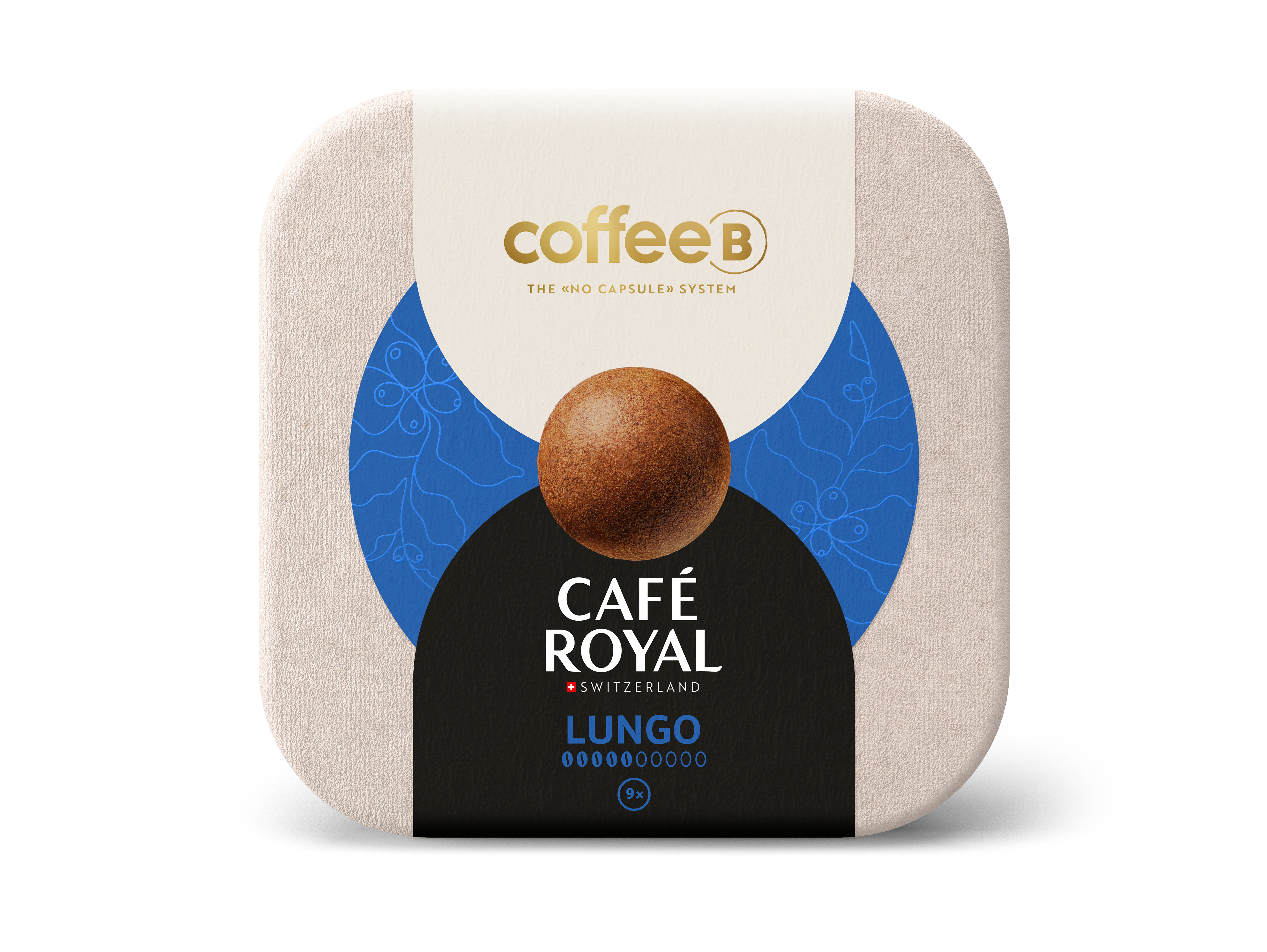 CAFE ROYAL CoffeeB Lungo 9er Kaffeekugel (Nur für CoffeeB Globe Kaffeemaschine geeignet.)