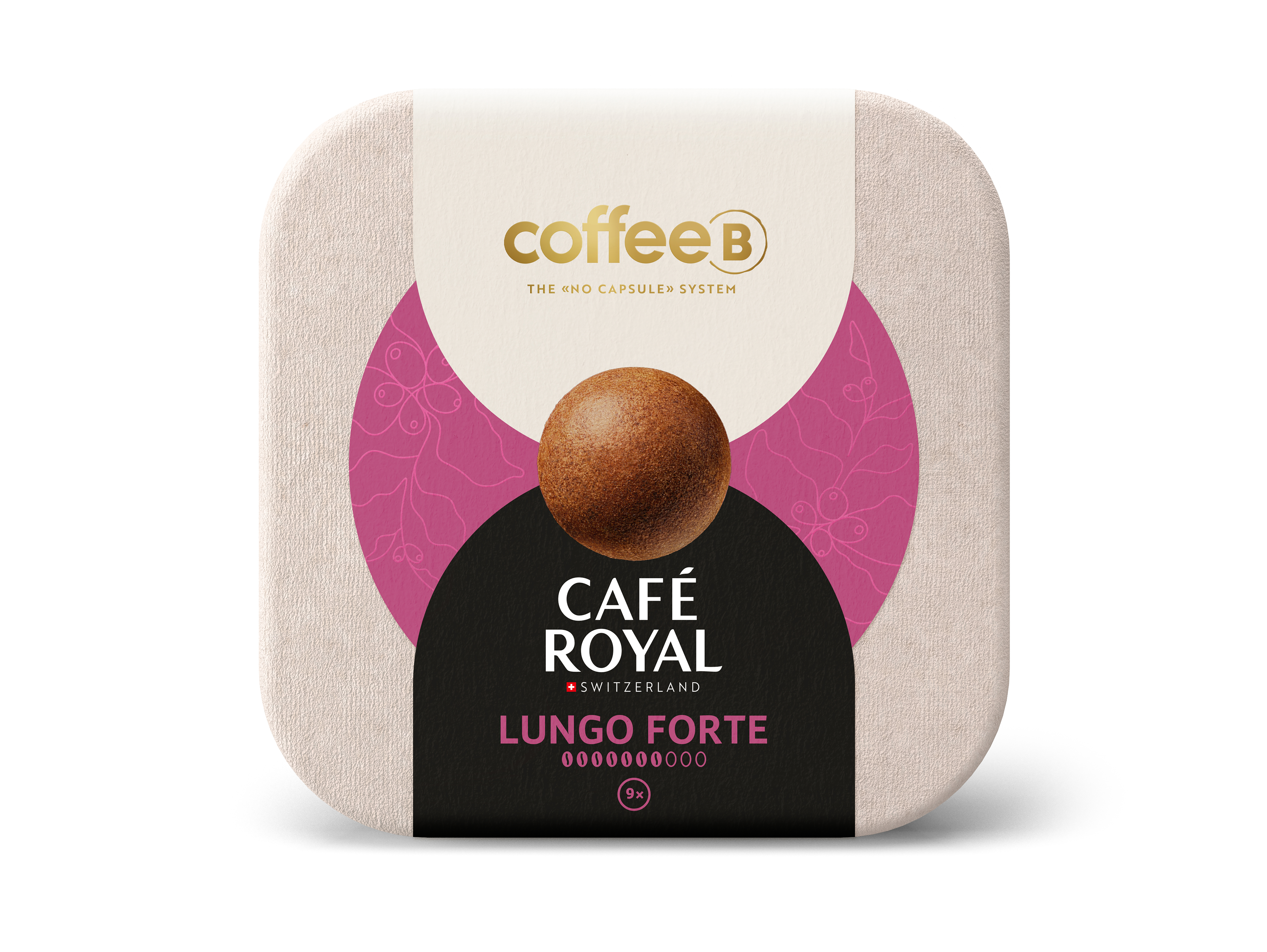 CAFE ROYAL CoffeeB Lungo Forte 9er Kaffeekugel (Nur für CoffeeB Globe Kaffeemaschine geeignet.)