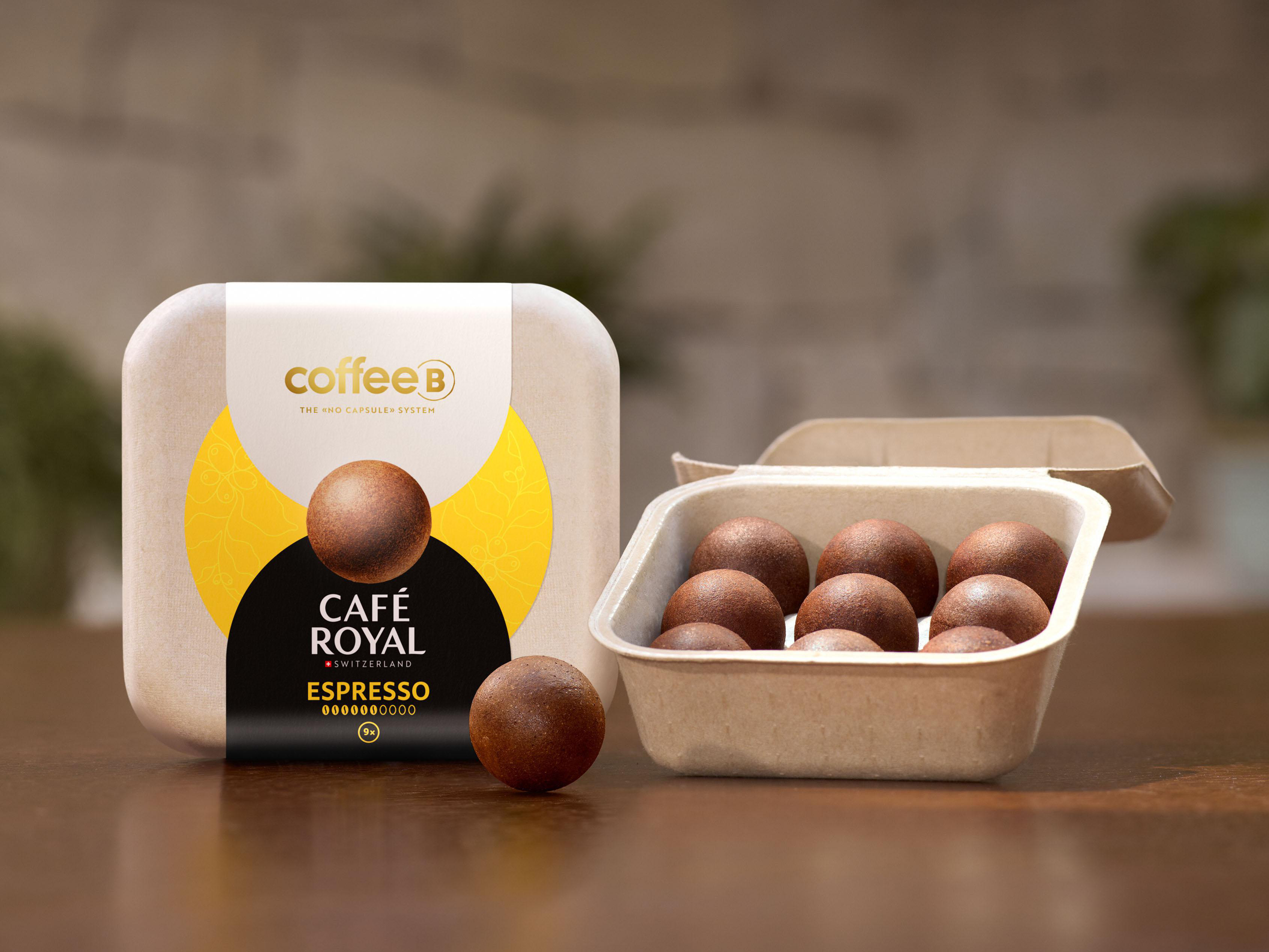 CAFE ROYAL CoffeeB Espresso 9er Kaffeekugel (Nur für CoffeeB Globe Kaffeemaschine geeignet.)