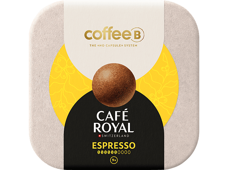CAFE ROYAL CoffeeB Espresso 9er Kaffeekugel (Nur für CoffeeB Globe Kaffeemaschine geeignet.)