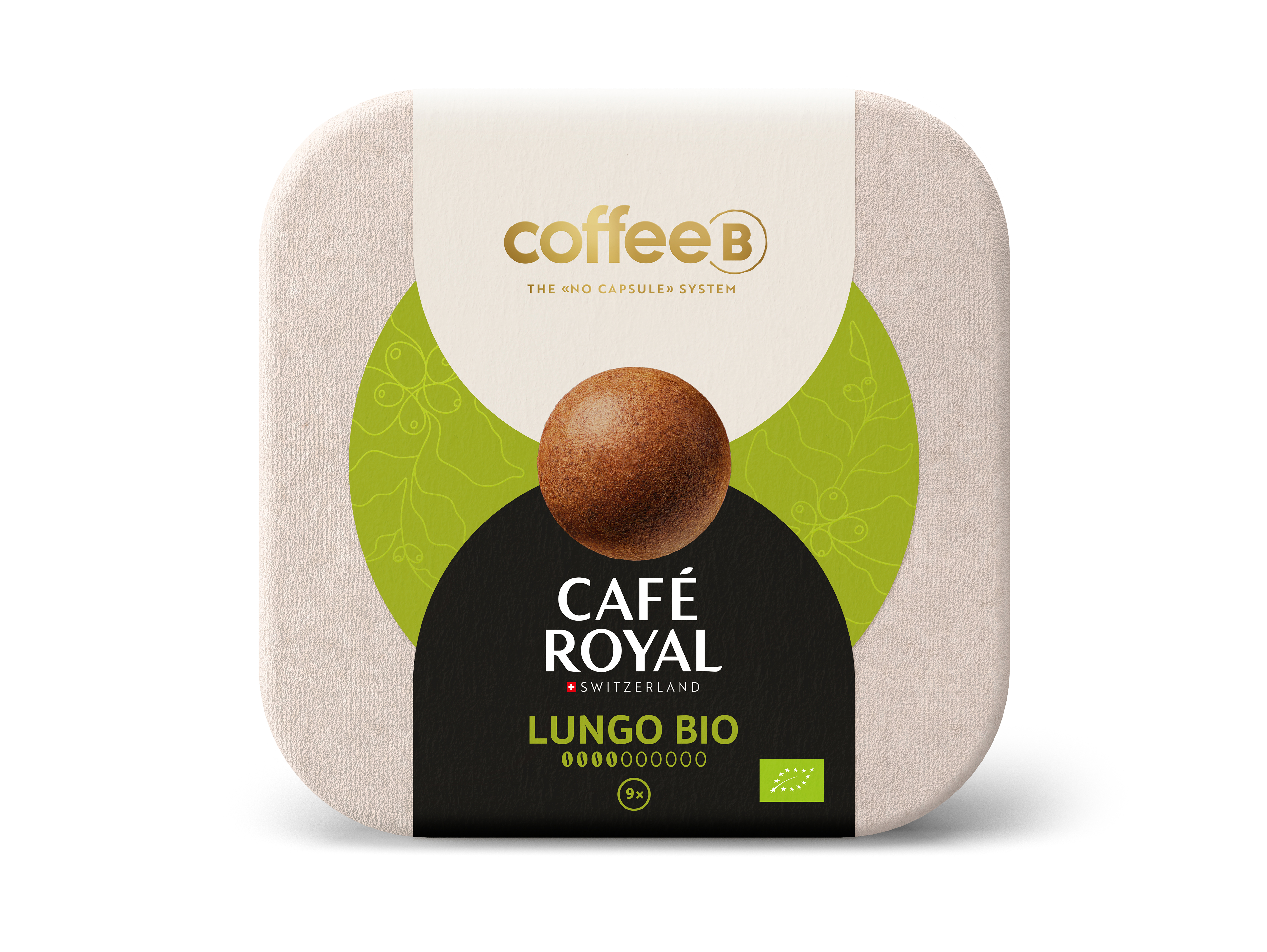 CAFE ROYAL CoffeeB Lungo BIO 9er Kaffeekugel (Nur für CoffeeB Globe Kaffeemaschine geeignet)