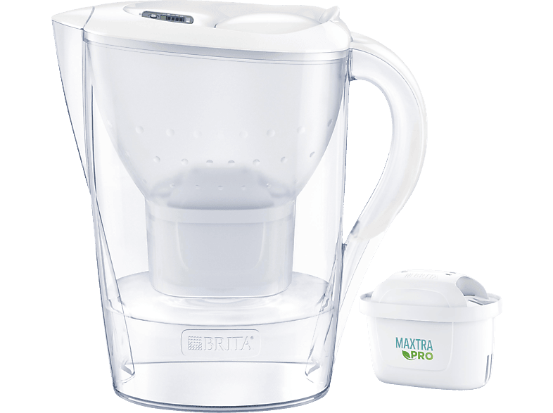 BRITA Marella inkl. 1 Weiß Wasserfilter, MAXTRA All-in-1 PRO