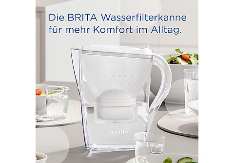 BRITA Marella inkl. 1 MAXTRA PRO All-in-1 Wasserfilter, Weiß | MediaMarkt