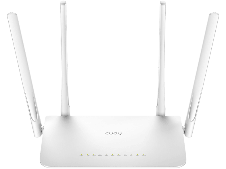 CUDY WR1300 kétsávos AC1200 Wi-Fi Mesh Router, Gigabit LAN, fehér (216290)