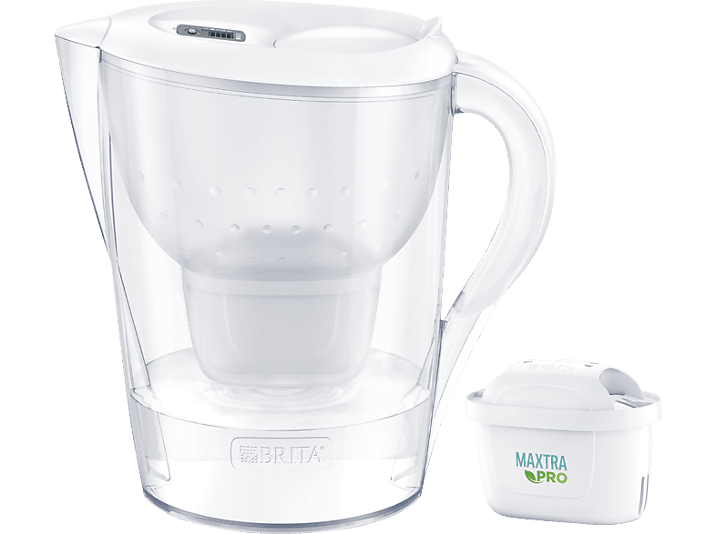 inkl. 1 Wasserfilter, All-in-1 Weiß XL MAXTRA PRO BRITA Marella