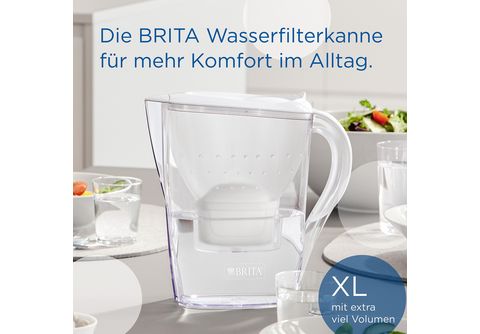 BRITA Marella XL inkl. 1 MAXTRA PRO All-in-1 Wasserfilter, Weiß Wasserfilter  in Weiß kaufen | SATURN