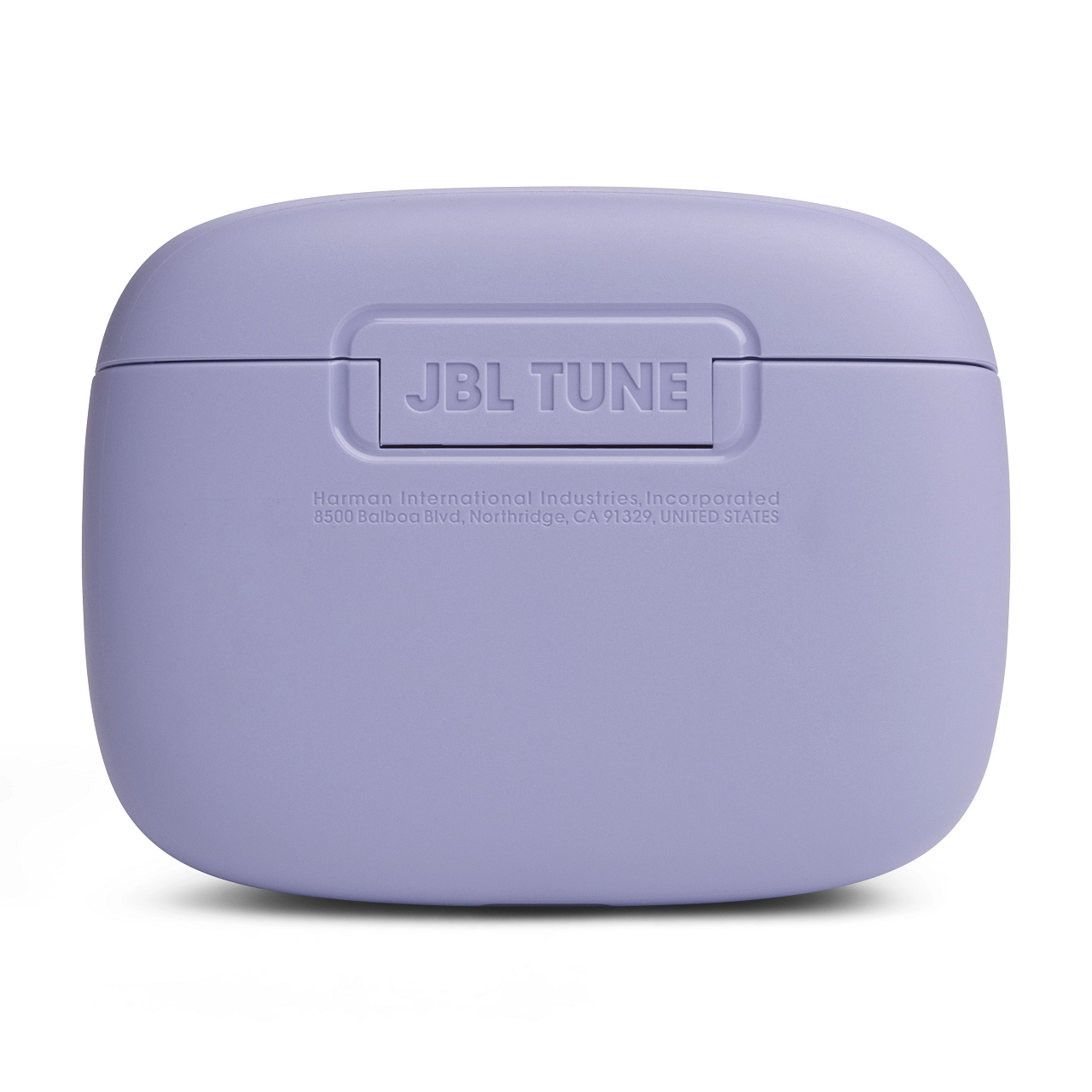 Blaues Ladecase mit JBL-Logo und weißen Lichtern, auf weißem Grund.