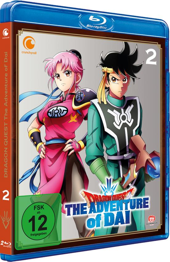 Dragon Quest The Adventure of Dai Blu-ray-Box mit Anime-Charakteren.