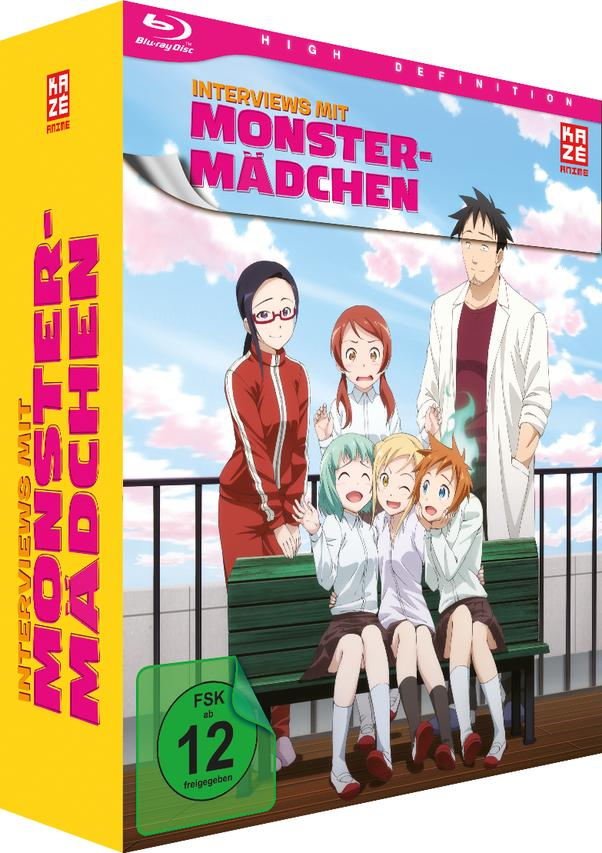 Anime-DVD-Cover mit Charakteren und Text. Blauer Himmel Hintergrund.