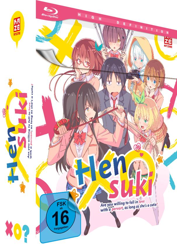 Anime-DVD HenSuki mit einer Gruppe von Charakteren auf dem Cover.