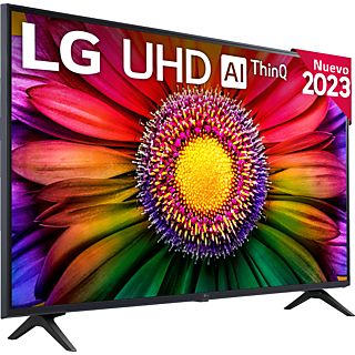 REACONDICIONADO B: TV LED 43" - LG 43UR80006LJ, UHD 4K, Inteligente α5 4K Gen6, Smart TV, DVB-T2 (H.265), Azul ceniza