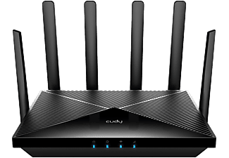 CUDY P5 AX3000 Wi-Fi 6 5G CPE MESH Router, Dual nanoSIM, 5G modem, Gigabit LAN, fekete (216295)