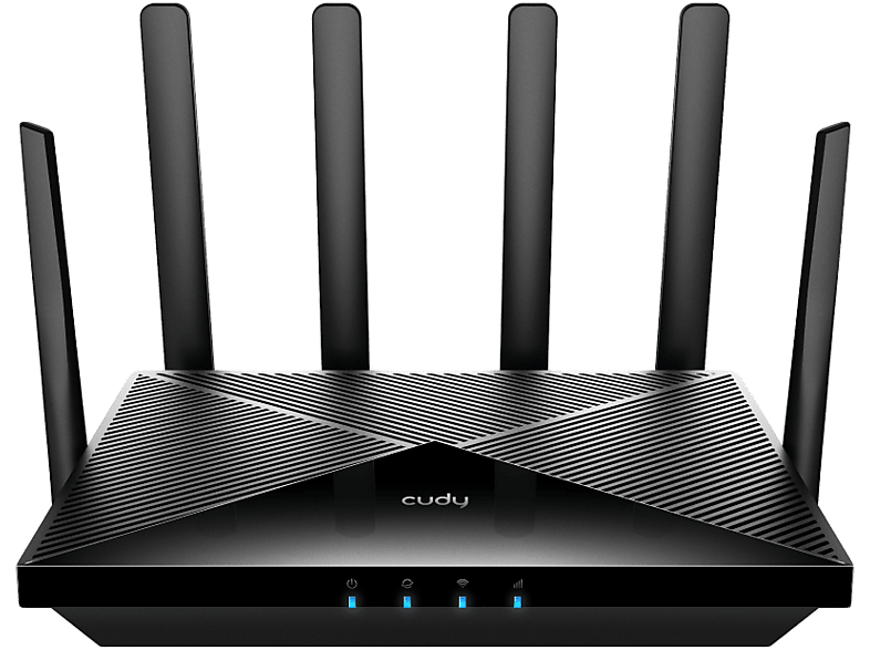 CUDY LT18 kétsávos AX1800 Wi-Fi 6 4G MESH Router, Dual nanoSIM, LTE, fekete (216296)