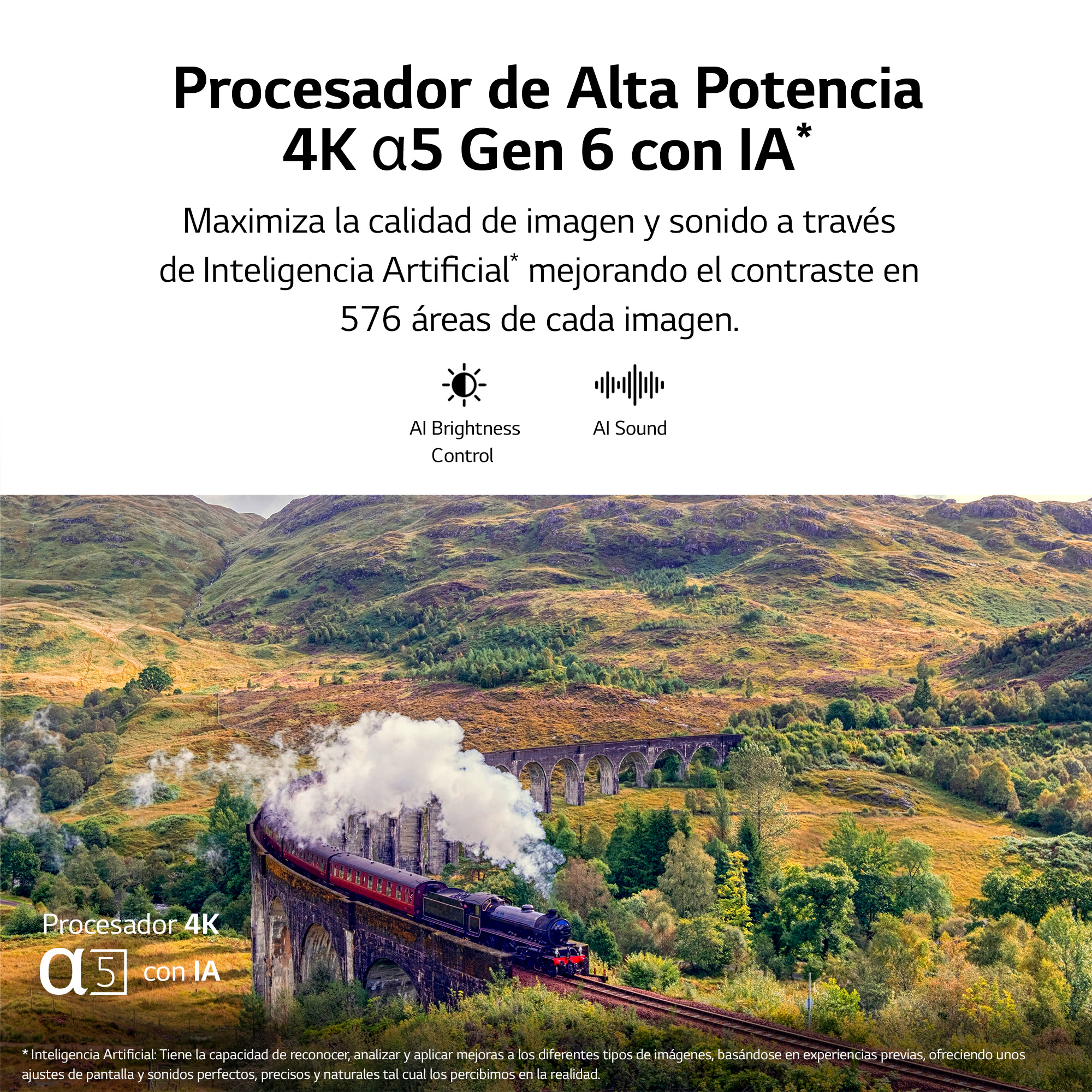 Imagen promocional de TV con texto y fondo escénico, que muestra un tren sobre vías.
