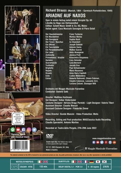 - (DVD) Musicale - Maggio NAXOS Orchestra AUF ARIADNE Del Fiorentino