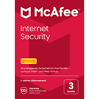 McAfee Internet Security, 3 Geräte (Code in a Box) - [Windows, Mac, Android, iOS, ChromeOS] - [Multiplattform]