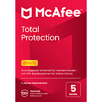 McAfee Total Protection, 5-Geräte (Code in a Box) - [Windows, Mac, Android, iOS, ChromeOS] - [Multiplattform]