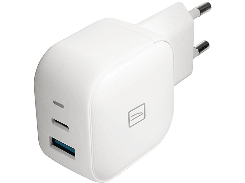 Caricabatteria Tucano Caricatore GAN 38W USB EU da 38W, Bianco